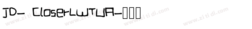 JD- CloserLWTUA字体转换